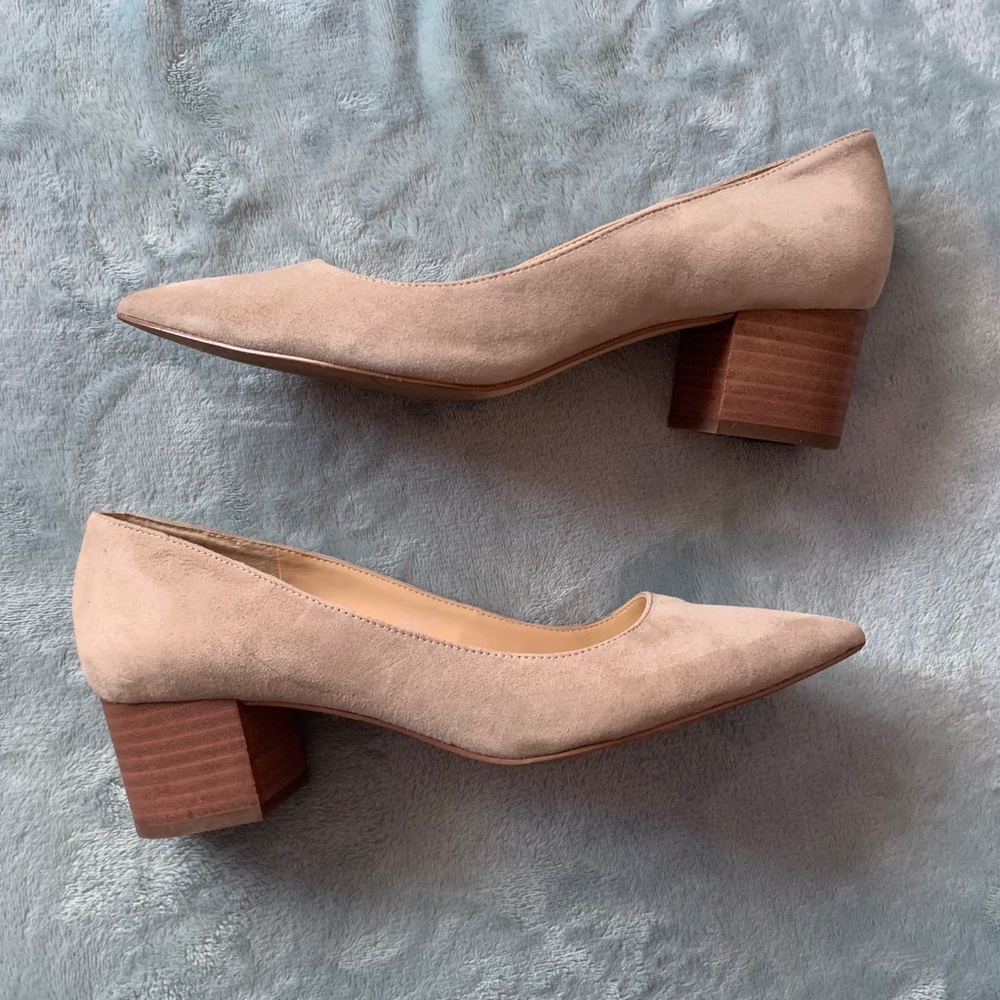 Nude, Pointed, Block Heel | Sole Society
